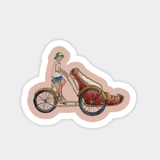 Vietnam Cyclo Water Color Sticker